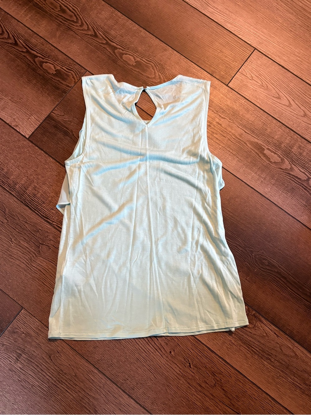 Banana Republic Pale Blue / teal Sleeveless Tank with Keyhole Back